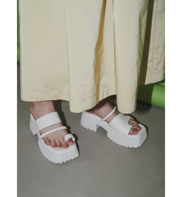 ELENDEEK「ASYMMETRY THONG SANDAL」|サンダル|