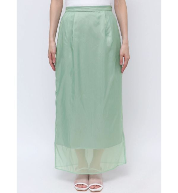 ELENDEEK「SHEER LONG I-LINE SK」|スカート|
