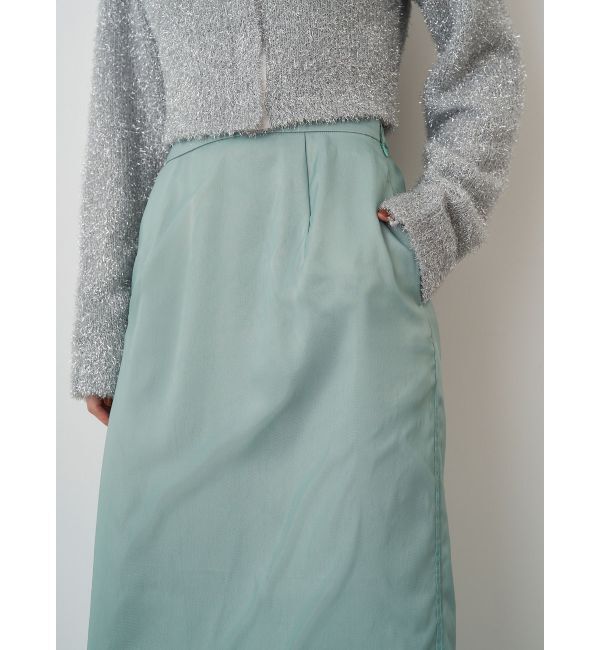 ELENDEEK「SHEER LONG I-LINE SK」|スカート|