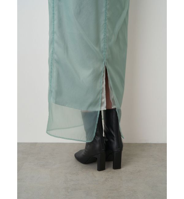 ELENDEEK「SHEER LONG I-LINE SK」|スカート|