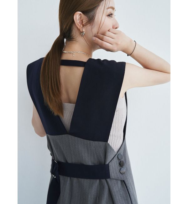 ELENDEEK「【FUJIKO&times;ELENDEEK】RIB KNIT TANK」|タンクトップ|グレー