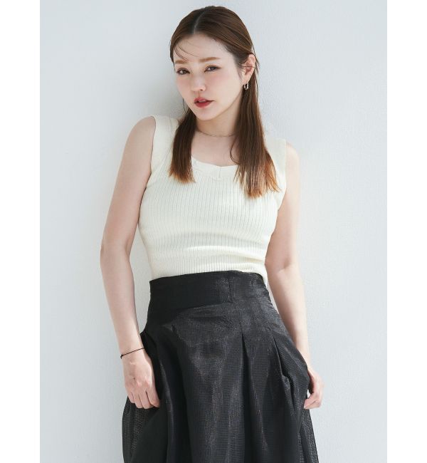 ELENDEEK「【FUJIKO&times;ELENDEEK】RIB KNIT TANK」|タンクトップ|