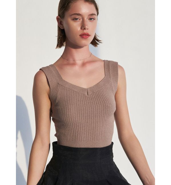 ELENDEEK「【FUJIKO&times;ELENDEEK】RIB KNIT TANK」|タンクトップ|
