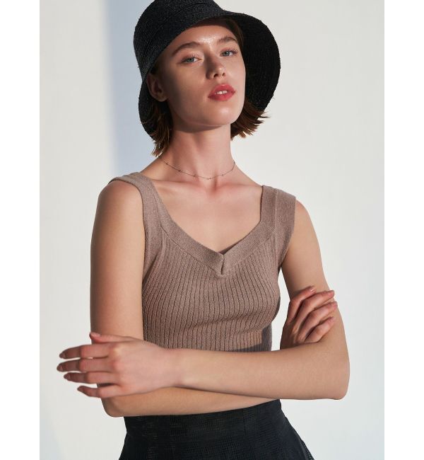 ELENDEEK「【FUJIKO&times;ELENDEEK】RIB KNIT TANK」|タンクトップ|