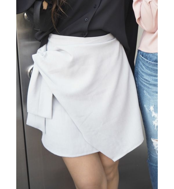 RESEXXY「フロントデザインスカート」|スカート|グレー