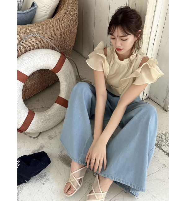 dazzlin「クロスメッシュシアーサンダル」|サンダル|