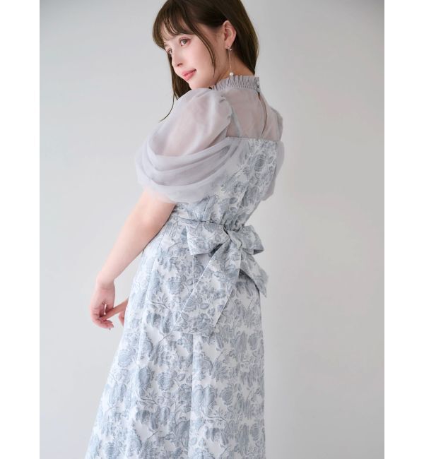 dazzlin「シアーベールジャガードワンピース」|ワンピース|