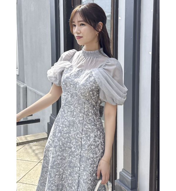 dazzlin「シアーベールジャガードワンピース」|ワンピース|