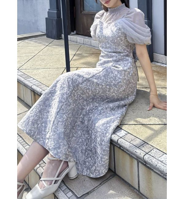 dazzlin「シアーベールジャガードワンピース」|ワンピース|