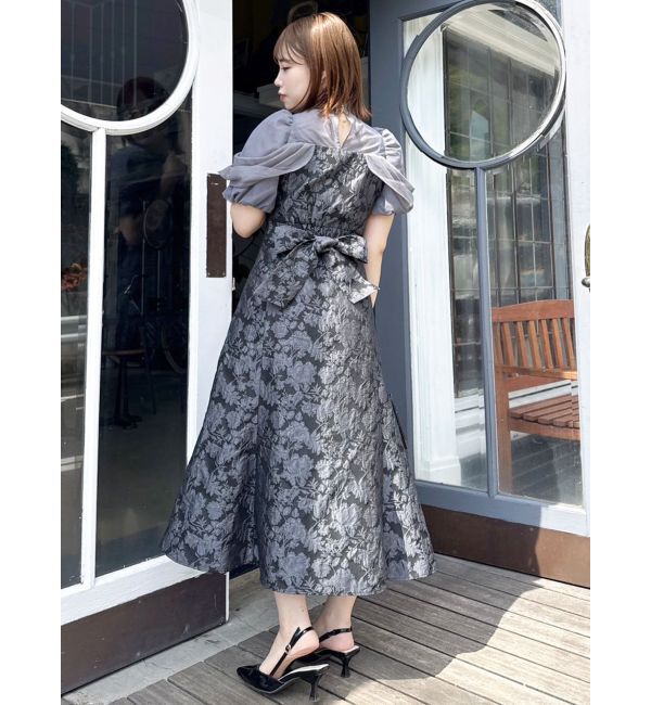 dazzlin「シアーベールジャガードワンピース」|ワンピース|