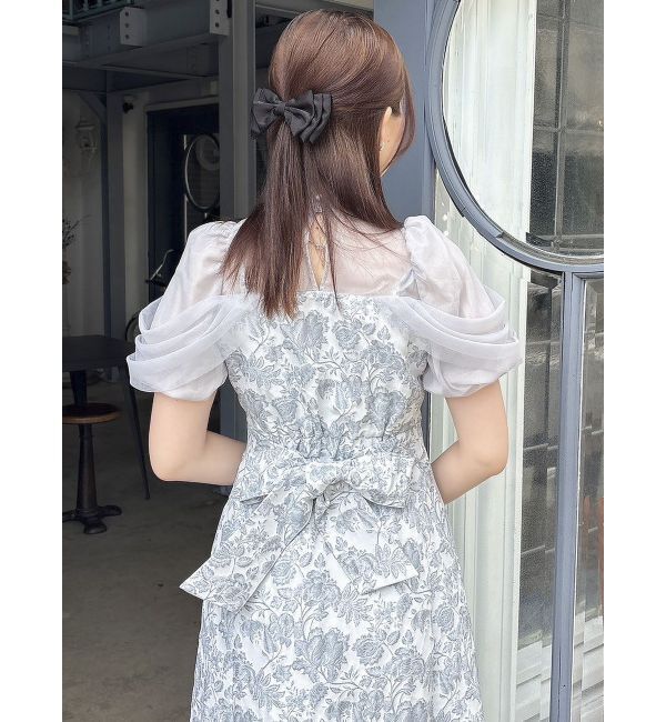 dazzlin「シアーベールジャガードワンピース」|ワンピース|