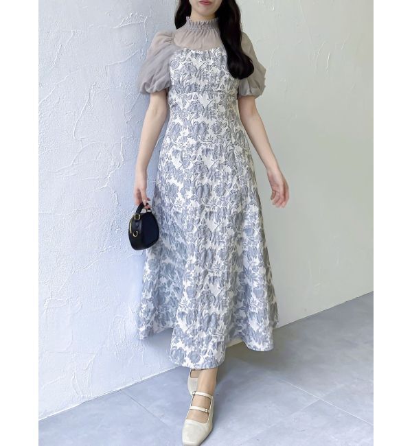 dazzlin「シアーベールジャガードワンピース」|ワンピース|