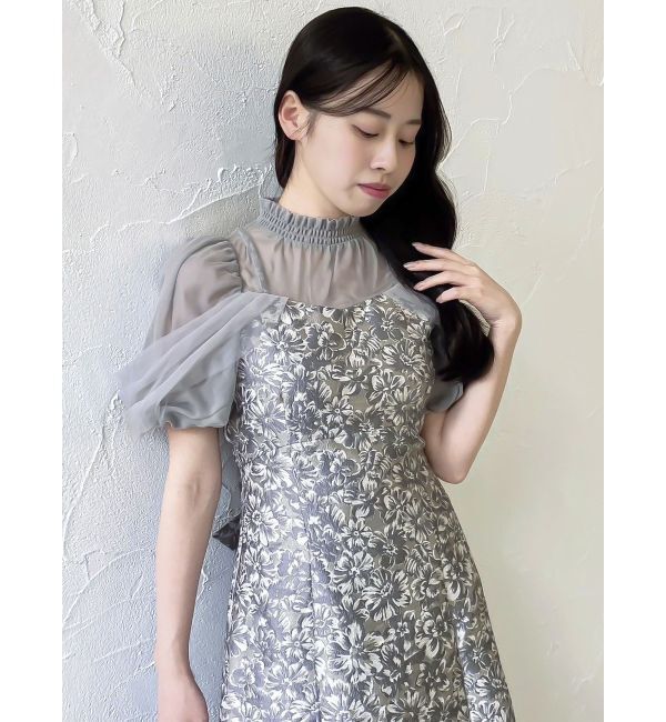 dazzlin「シアーベールジャガードワンピース」|ワンピース|
