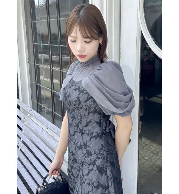 dazzlin「シアーベールジャガードワンピース」|ワンピース|