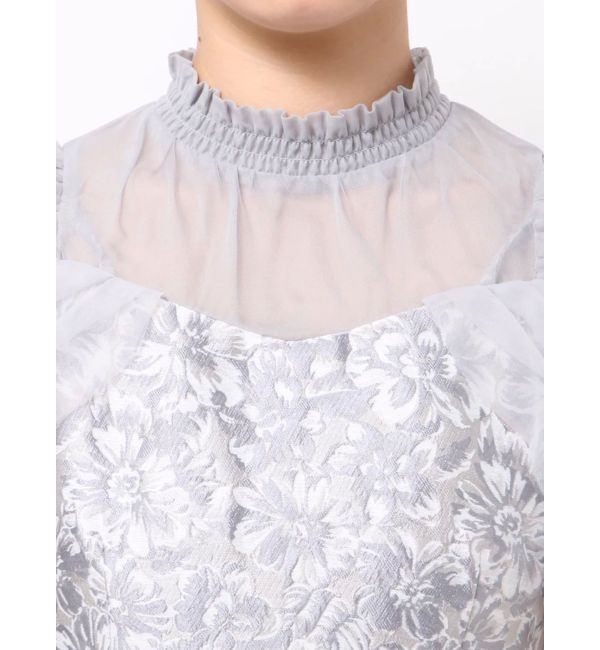 dazzlin「シアーベールジャガードワンピース」|ワンピース|