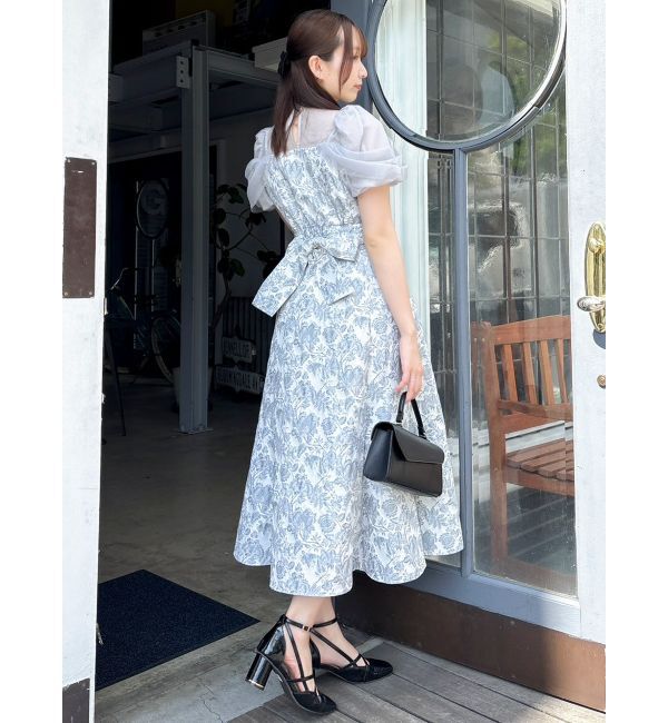 dazzlin「シアーベールジャガードワンピース」|ワンピース|