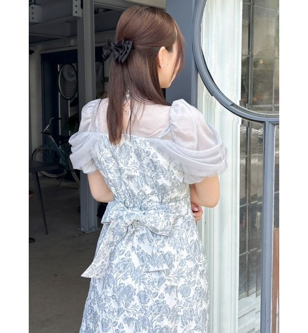 dazzlin「シアーベールジャガードワンピース」|ワンピース|