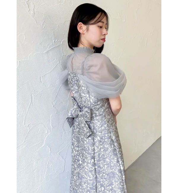 dazzlin「シアーベールジャガードワンピース」|ワンピース|