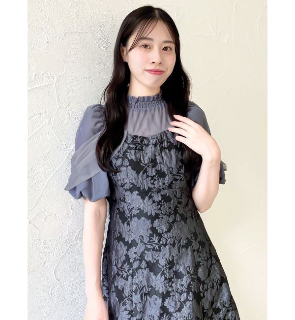 dazzlin「シアーベールジャガードワンピース」|ワンピース|