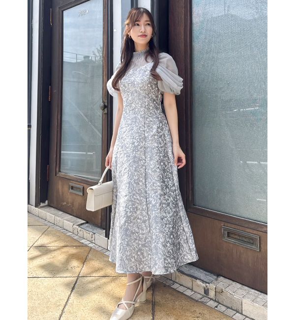 dazzlin「シアーベールジャガードワンピース」|ワンピース|