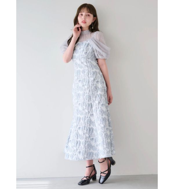dazzlin「シアーベールジャガードワンピース」|ワンピース|