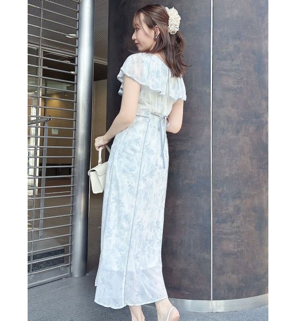 dazzlin「ビックカラーレーストリムワンピース」|ワンピース|