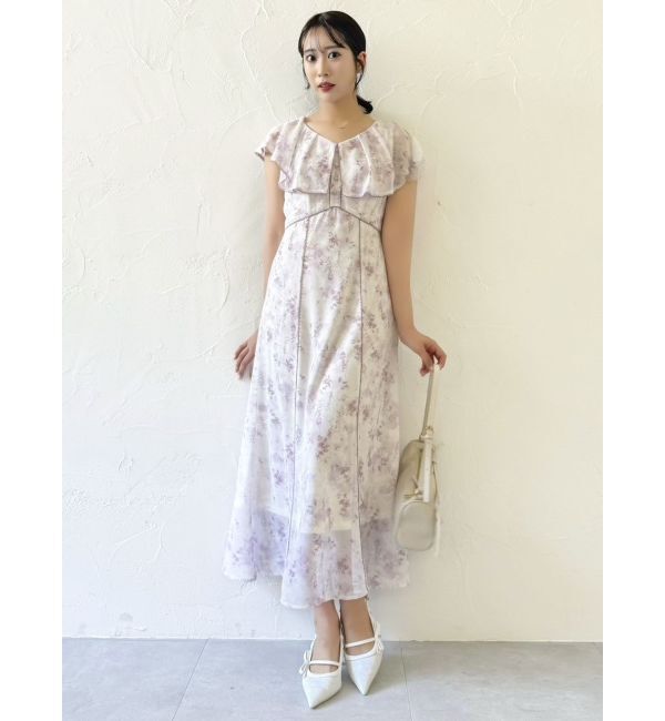 dazzlin「ビックカラーレーストリムワンピース」|ワンピース|