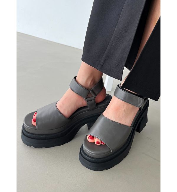 EMODA「タンクラバーサンダル」|サンダル|グレー