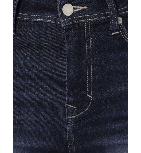 EMODA「セミウォッシュジャストウエストパギンス」|デニム|