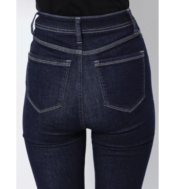 EMODA「セミウォッシュジャストウエストパギンス」|デニム|