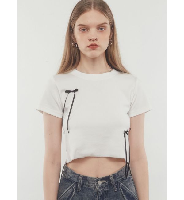 EMODA「ポイントリボンTシャツ」|Tシャツ・カットソー|