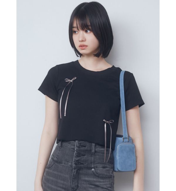 EMODA「ポイントリボンTシャツ」|Tシャツ・カットソー|