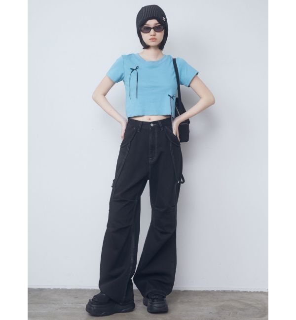 EMODA「ポイントリボンTシャツ」|Tシャツ・カットソー|