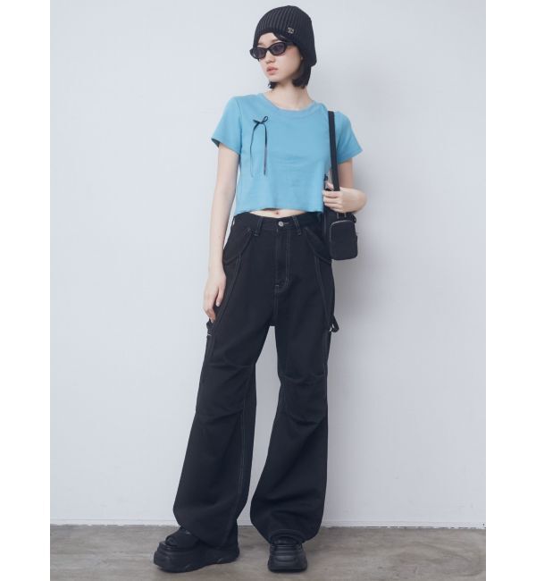 EMODA「ポイントリボンTシャツ」|Tシャツ・カットソー|