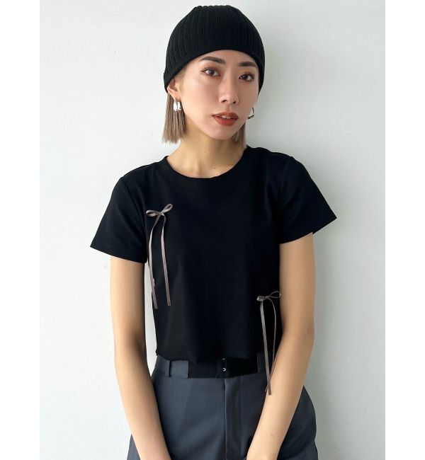 EMODA「ポイントリボンTシャツ」|Tシャツ・カットソー|