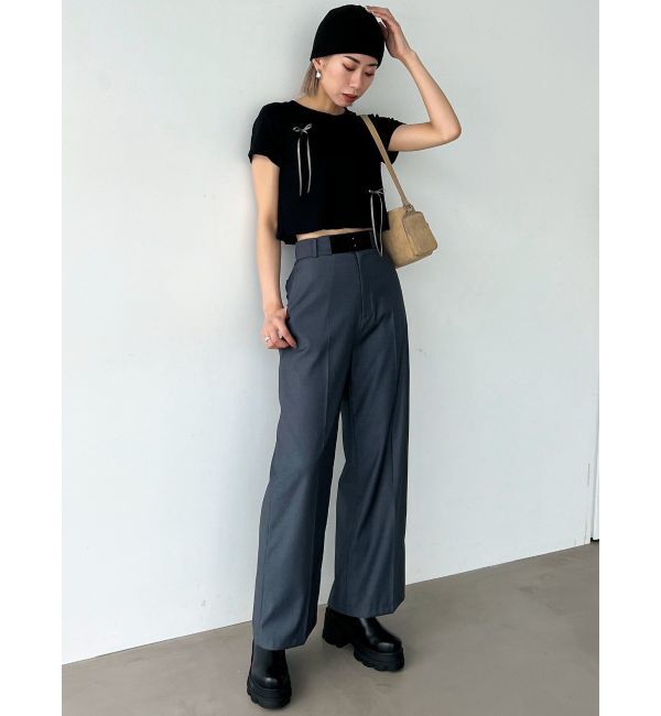 EMODA「ポイントリボンTシャツ」|Tシャツ・カットソー|