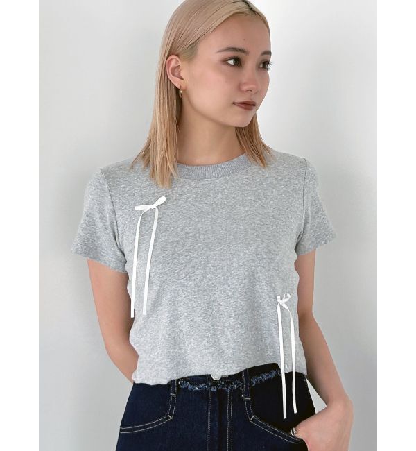 EMODA「ポイントリボンTシャツ」|Tシャツ・カットソー|