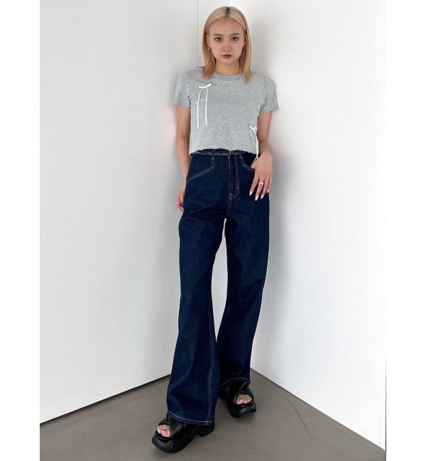 EMODA「ポイントリボンTシャツ」|Tシャツ・カットソー|