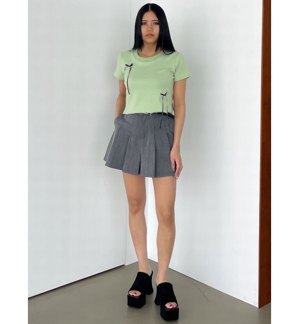 EMODA「ポイントリボンTシャツ」|Tシャツ・カットソー|