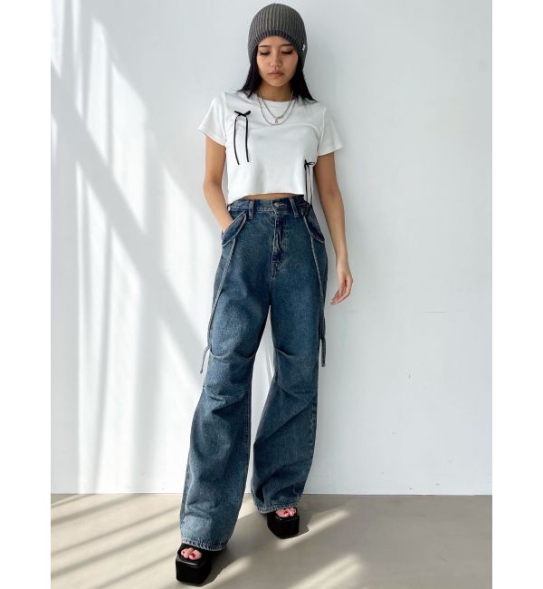 EMODA「ポイントリボンTシャツ」|Tシャツ・カットソー|