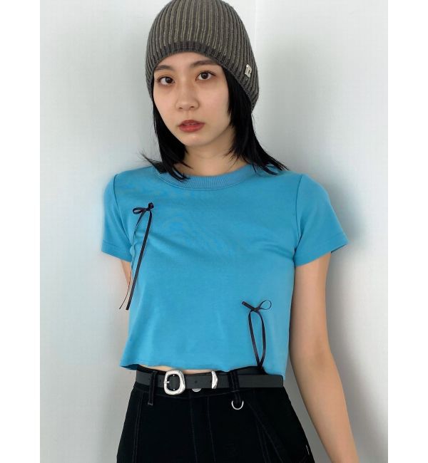 EMODA「ポイントリボンTシャツ」|Tシャツ・カットソー|
