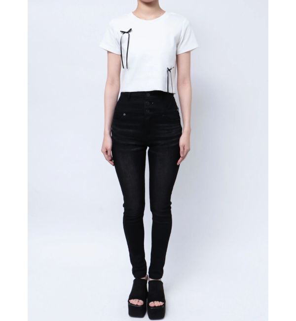 EMODA「ポイントリボンTシャツ」|Tシャツ・カットソー|