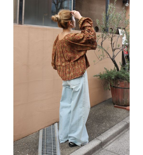 Ungrid「ビーズデザインスリーブボリュームブラウス」|シャツ・ブラウス|