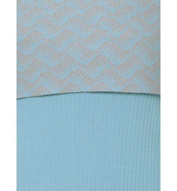 LAGUNAMOON「オプティカルオフショルダーニットワンピース」|ワンピース|