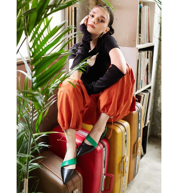 EVRIS「デザインヒールミュール」|サンダル|