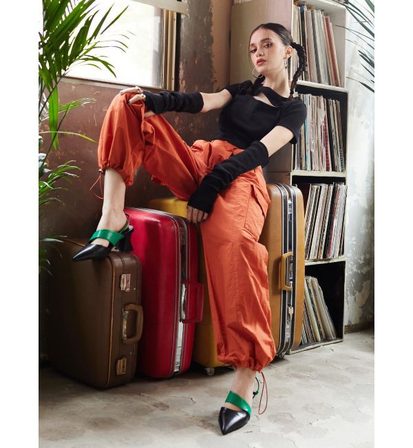 EVRIS「デザインヒールミュール」|サンダル|