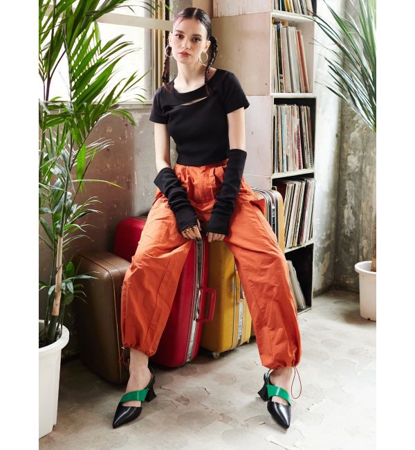 EVRIS「デザインヒールミュール」|サンダル|