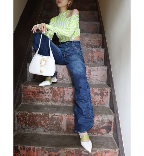 EVRIS「デザインヒールミュール」|サンダル|