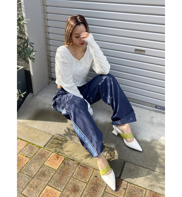 EVRIS「デザインヒールミュール」|サンダル|