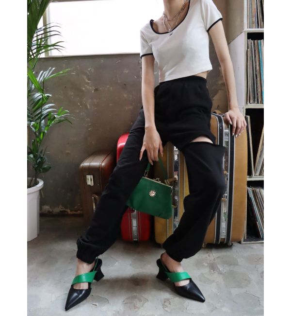 EVRIS「デザインヒールミュール」|サンダル|